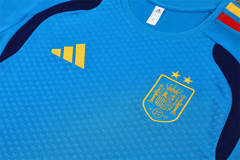 Ensemble maillot + short Espagne Adulte Bleu – 2 étoiles 2026