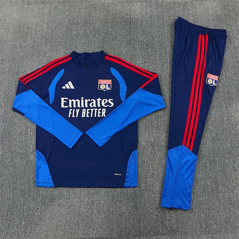 Survêtement Enfant Lyon Bleu et rouge Prématch 26/27