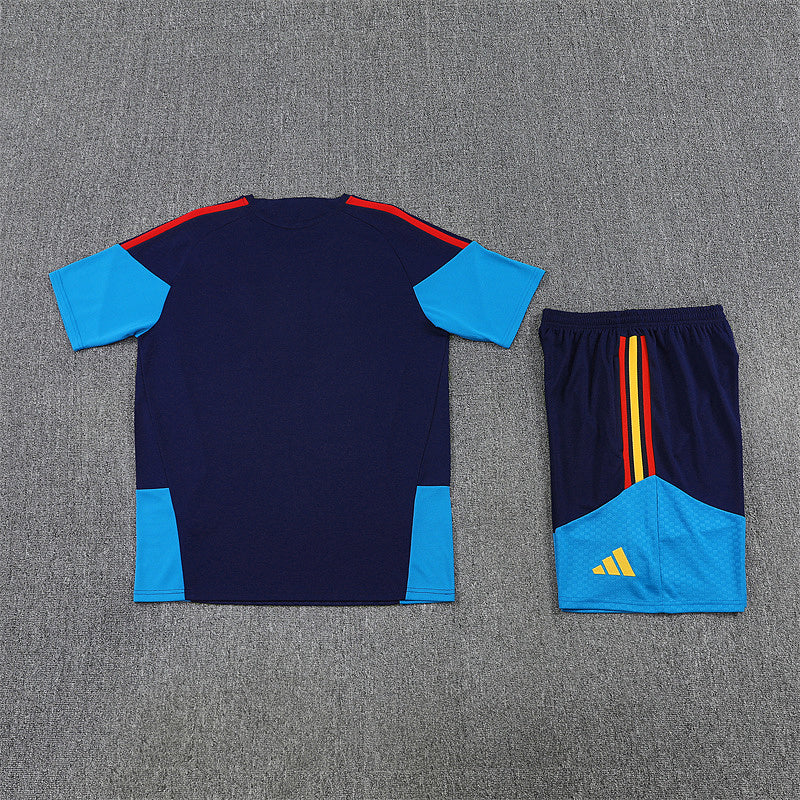 Ensemble maillot + short Espagne Adulte Bleu marine – 2 étoiles 2026