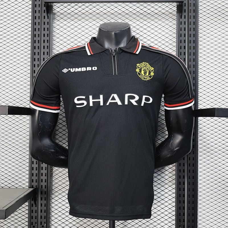 Maillot Manchester United Rétro Player Version Noir 98/99