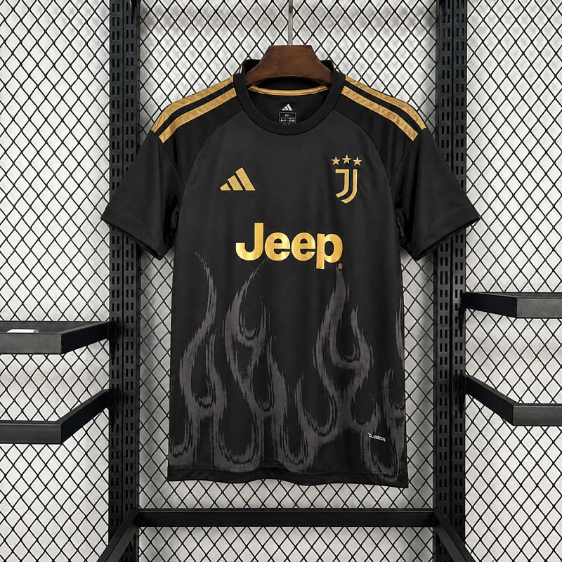 Maillot Juventus Third Noir et Or Flammes 26/27