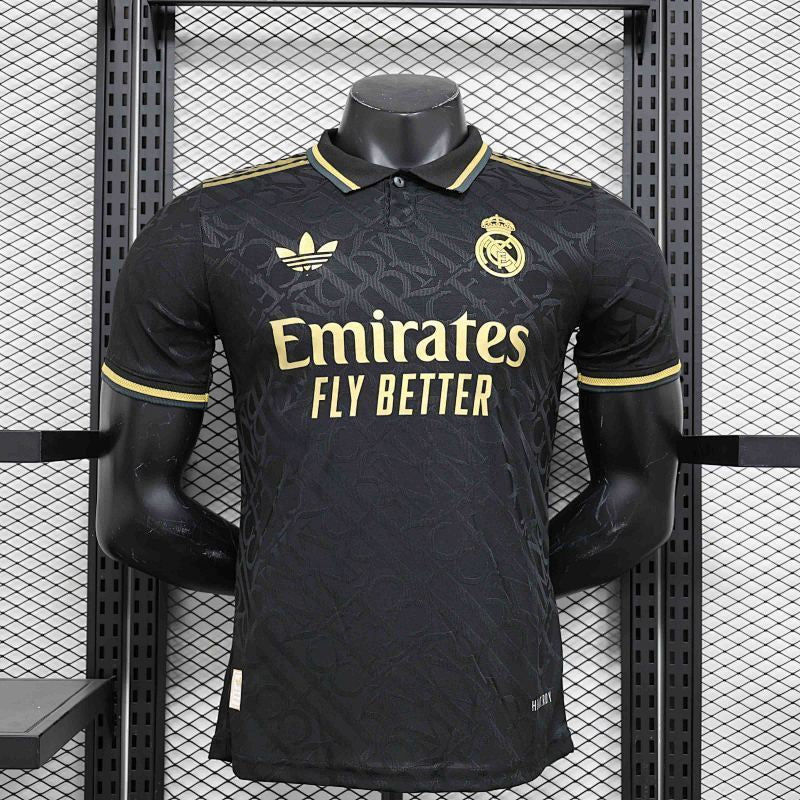 Maillot Real Madrid Player Version Noir / Or 24/25