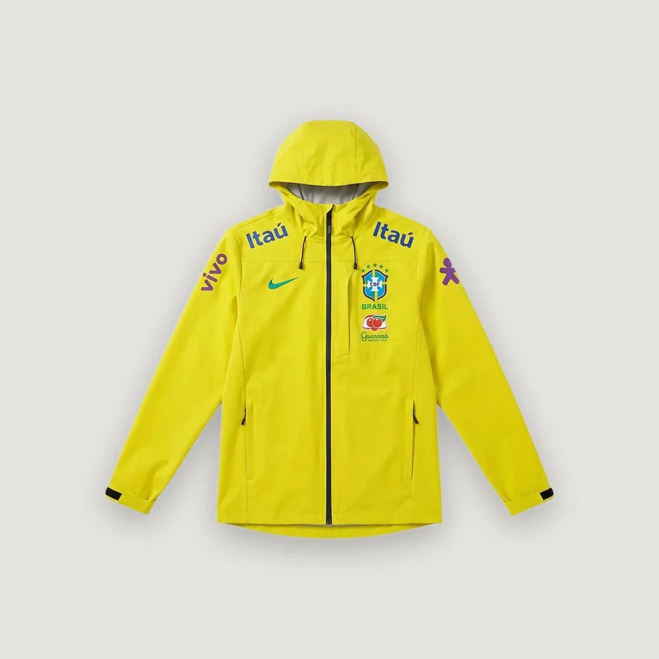 Veste Brésil jaune — vue avant