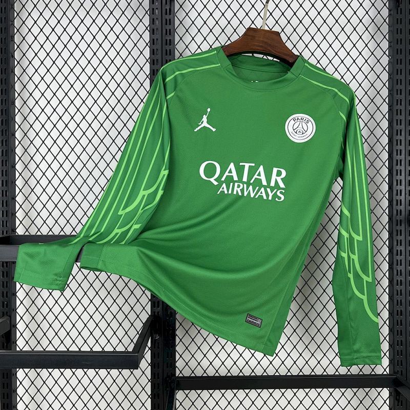 Maillot PSG Gardien Manches Longues Vert 25/26