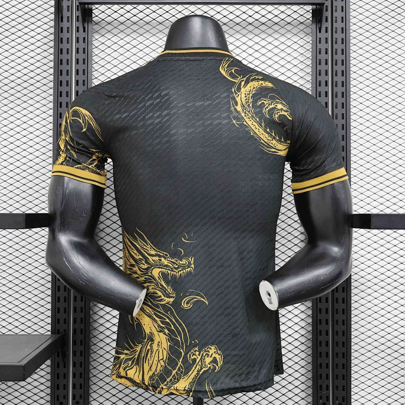 Maillot Real Madrid Dragon Noir/Or Sans Bandes Épaules Player 24/25 — PLAYER — Yupoo 231762348