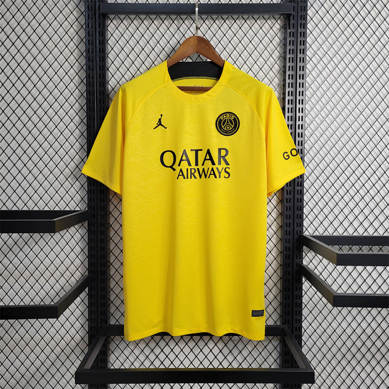 Maillot PSG Prématch Jaune 23/24