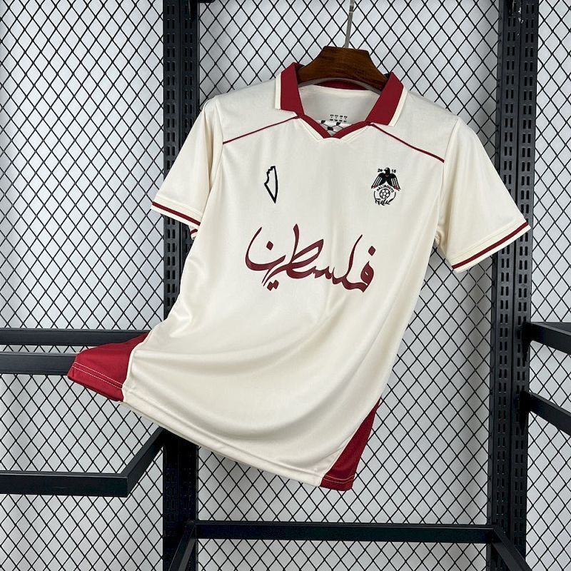 Maillot Palestine Rouge Paliroots Beige et Rouge 25/26