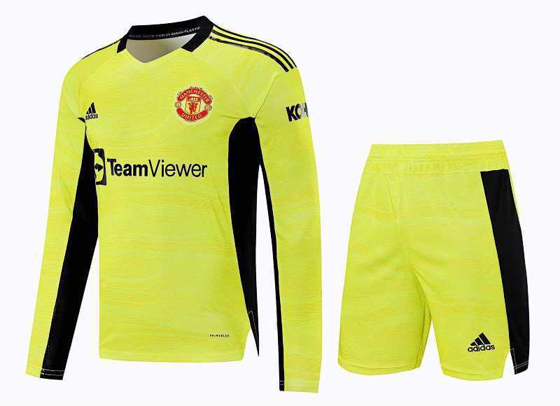 Maillot Manchester United Gardien Manches Longues Vert 21/22