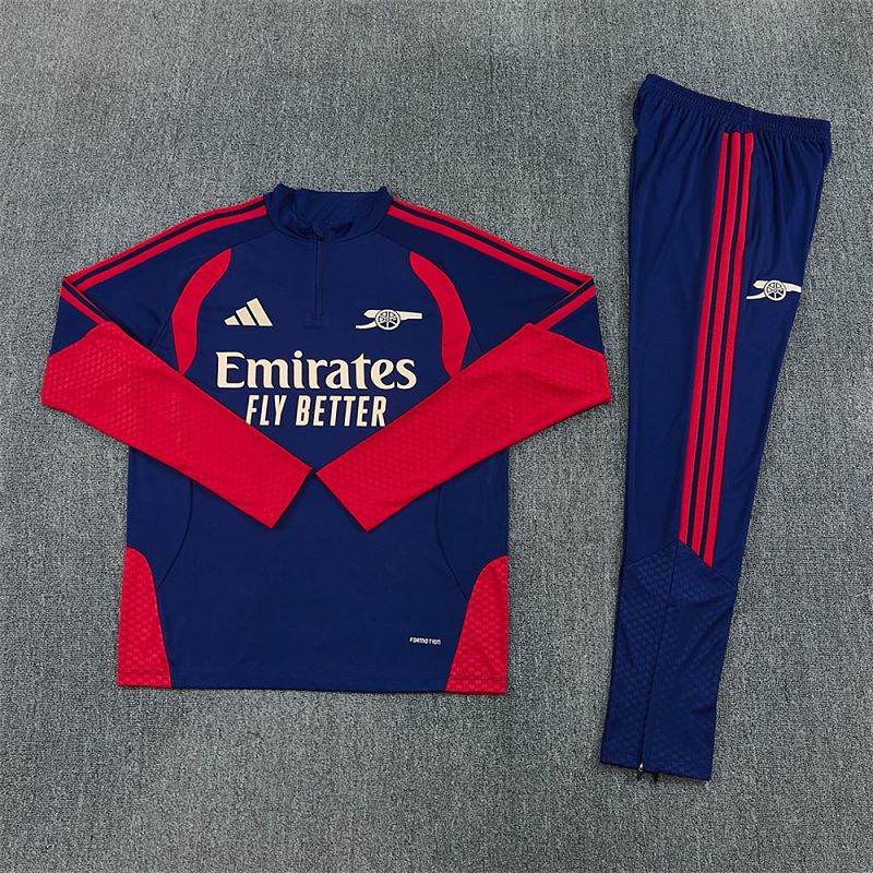 Survêtement Enfant Arsenal Bleu marine et rouge Prématch 26/27