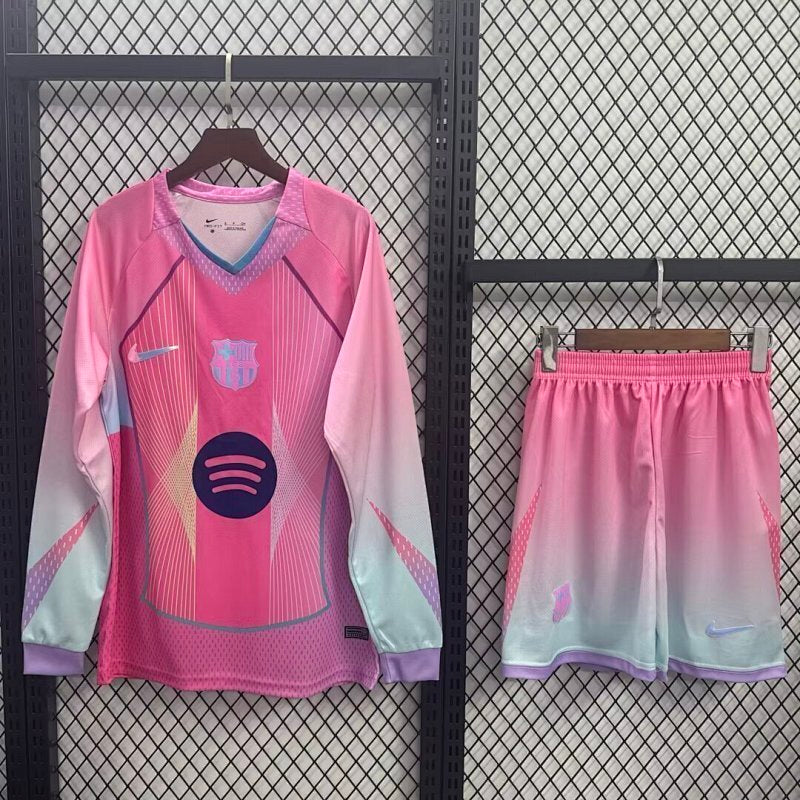 Ensemble FC Barcelone Manches Longues Édition Spéciale Rose 25/26