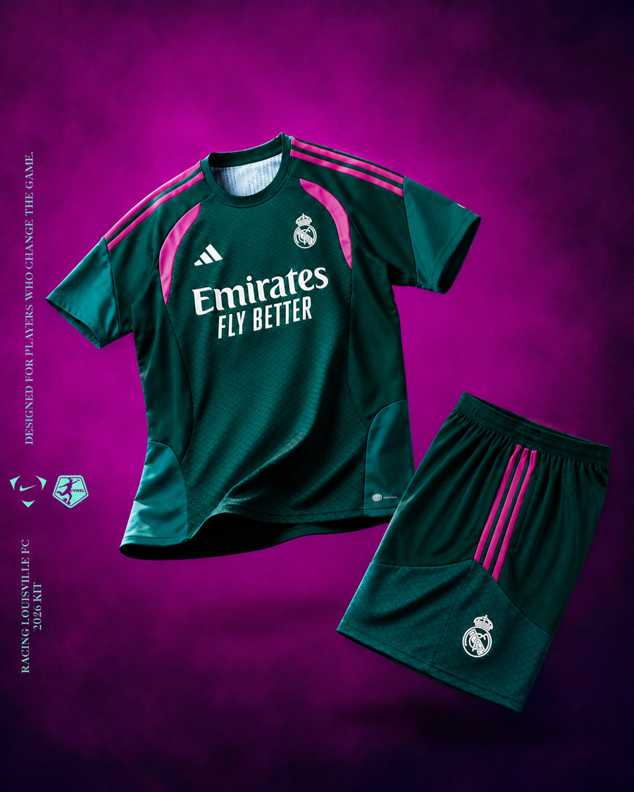 Maillot Real Madrid vert et magenta