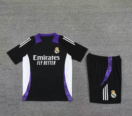 Maillot + short Real Madrid Noir & Blanc 24/25